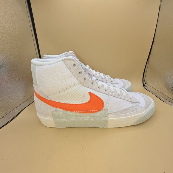 Nike Blazer Mid ‘77 Pro Club White Safety Orange Sail Men’s SZ 8 DQ7673-103 - Picture 1 of 8